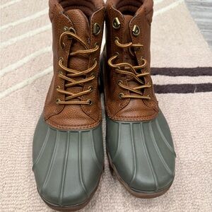 Sperry Brown and Tan Lace-Up Boots